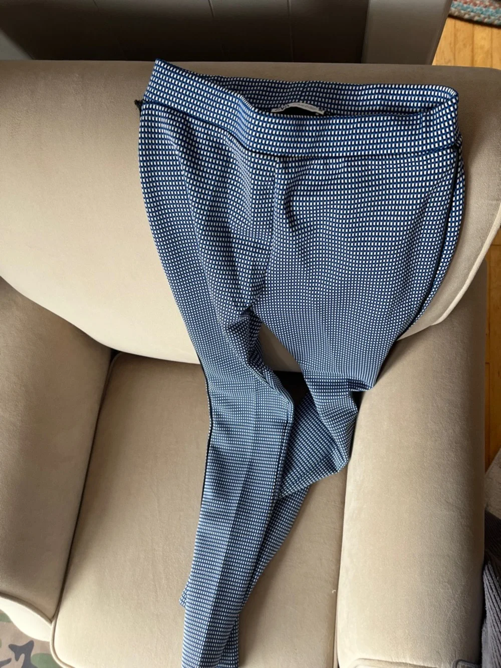 Zara Black and Blue Textured Pant & Top Set - Sold together - Picture 5 of 5